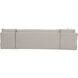 Fable Beige Slipcover Dining Banquette, L-Shape